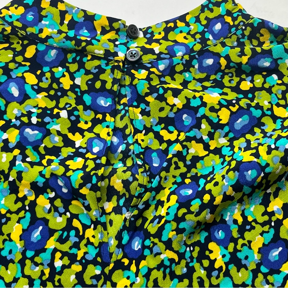 Rails‎ Carmel Midi Dress Abstract Garden Side Cutout Long Sleeve Size Small NEW - Picture 15 of 16